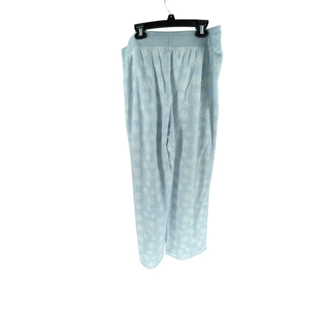 Nautica Blue Snowflake Holiday Lightweight Pajama Sleepwear Pants Women's Large